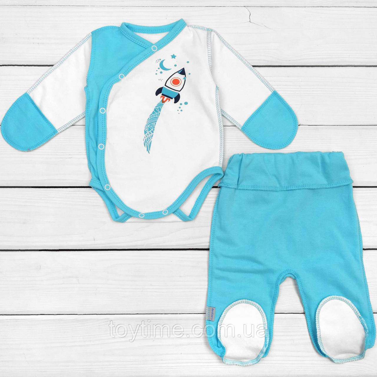 Комплект боді з повзунками Ракета, фото 1