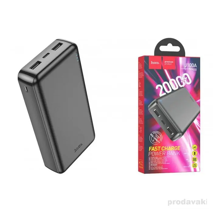 Powerbank J100A HOCO  High-ranking power bank(20000mAh) / black