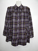 Рубашка плотная фирменная женская шерсть F.D.JOSEPH UKR 48-50 026TR (только в указанном размере)