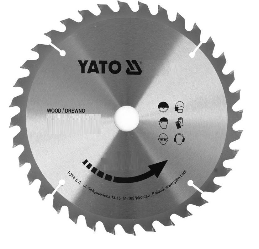 Диск пиляльний победітовий по дереву 235/30 мм 40 зубців YATO YT-60688