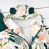 Прогулянковий набір для дівчаток на осінь Monstera комбінезон і шапка, фото 3