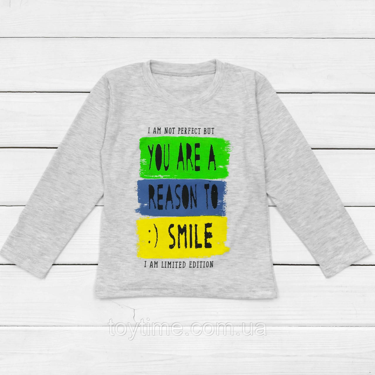 Футболка для хлопчика з довгим рукавом Smile