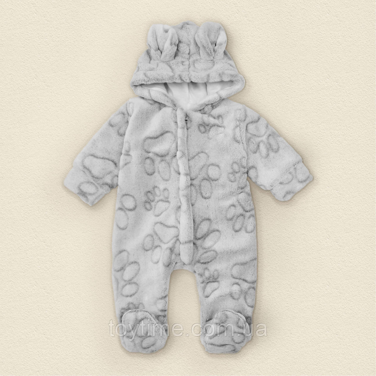 Комбінезон плюшевий з капюшоном на підкладці Lapki, фото 1