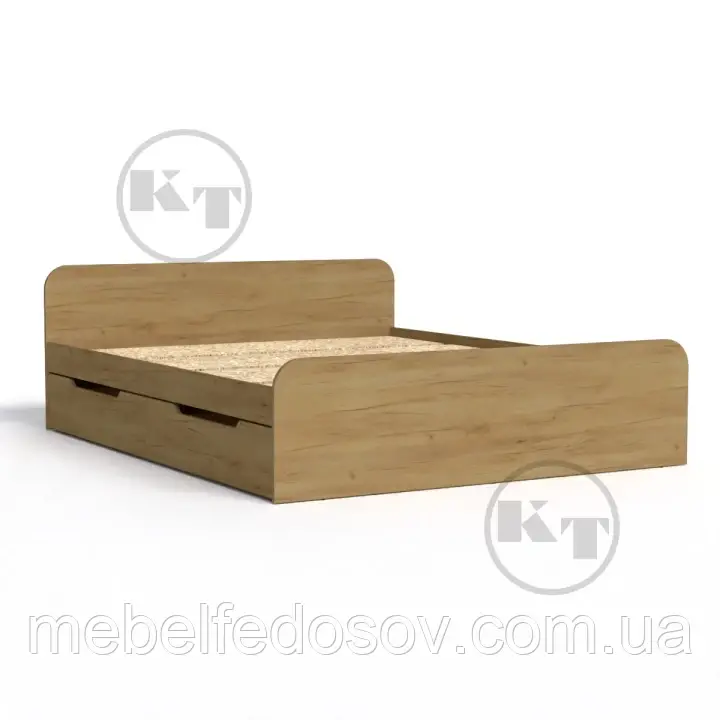 Ліжко з висувними шухлядами Віола -160 ДСП (Компаніт) 1652х670х2042 мм