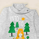 Боді демісезонний з начосом та високою горловиною Wood, фото 2