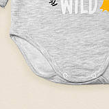 Боді демісезонний з начосом та високою горловиною Wood, фото 3