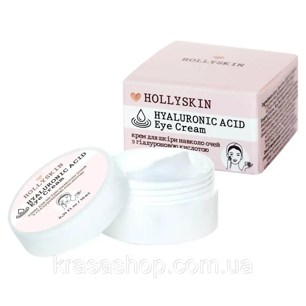HOLLYSKIN – Крем для шкіри навколо очей з гіалуроновою кислотою Hyaluronic Acid Eye Cream (10мл)