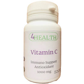 4HEALTH - Vitamin C (Immuno Support, Antioxidant) 1000 mg (50 капс)