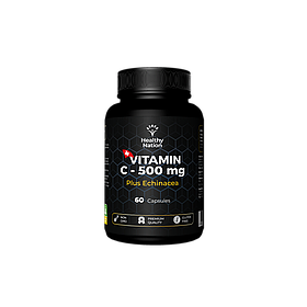 Healthy Nation - Вітамін С з Ехінацеєю / Vitamin C – 500 mg Plus Echinacea (60 капс)