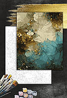 ЗОЛОТАЯ Картина по номерам "Art Millennium" АМ-0579 на холсте с золотыми красками "Цветы" 60*80см