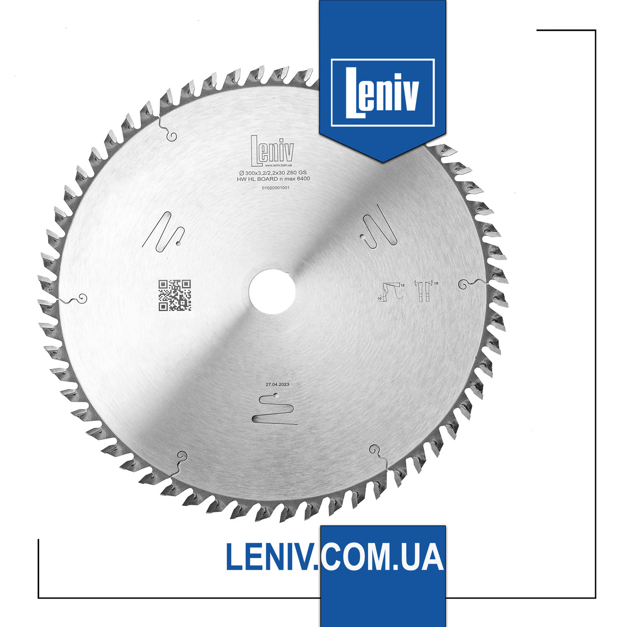 Дискова пила по дереву Leniv 300х30 z72 для поперечного пиляння з твердосплавними напайками, пильний диск