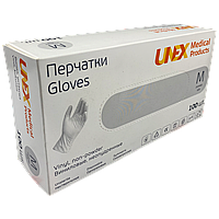 Перчатки виниловые прозрачные M 100 шт VINIL Unex