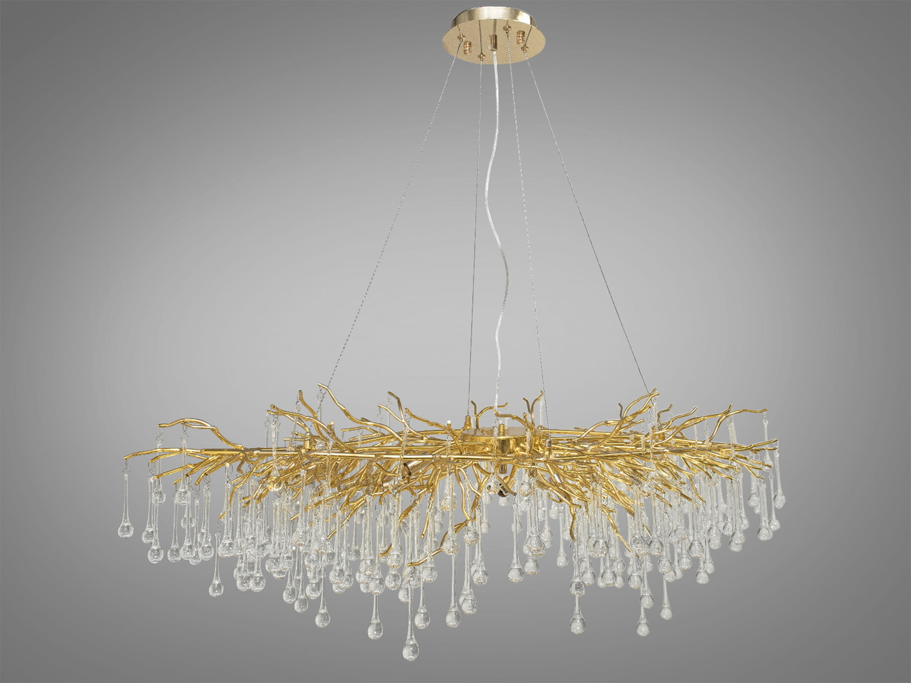 Сучасна кришталева люстра Diasha цоколь  ламп 13 шт колір  616/1200x600G