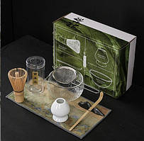 Набір Mavanto Glass для приготування чаю матча #144 на 7 предметів із носиком