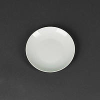 Тарелка155 мм круглая белая.