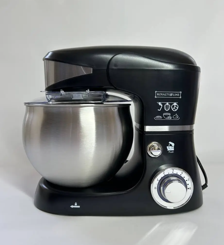 Планетарний міксер (тістоміс) Royalty Line PKM-1600W 5.5L Black