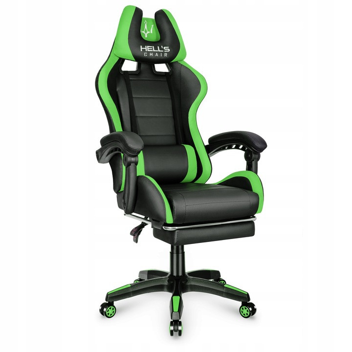 Игровое кресло Hell's Chair HC-1039 Зелёное - фото 1 - id-p1937313425