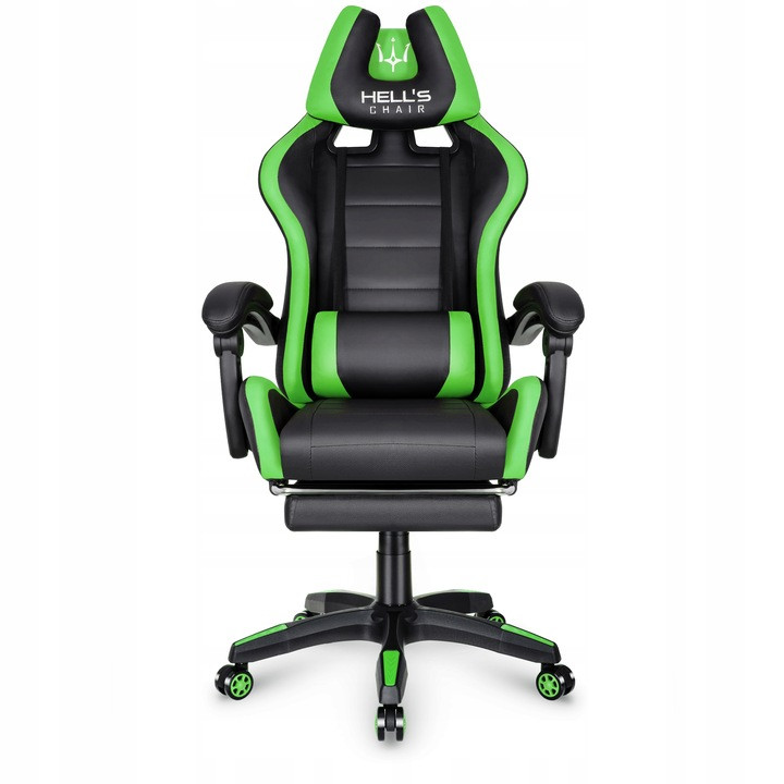 Игровое кресло Hell's Chair HC-1039 Зелёное - фото 7 - id-p1937313425