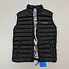 Жилетка чоловіча Columbia Коламбія чорна безрукавка плащівка стьобана тепла термо на блискавці, фото 5
