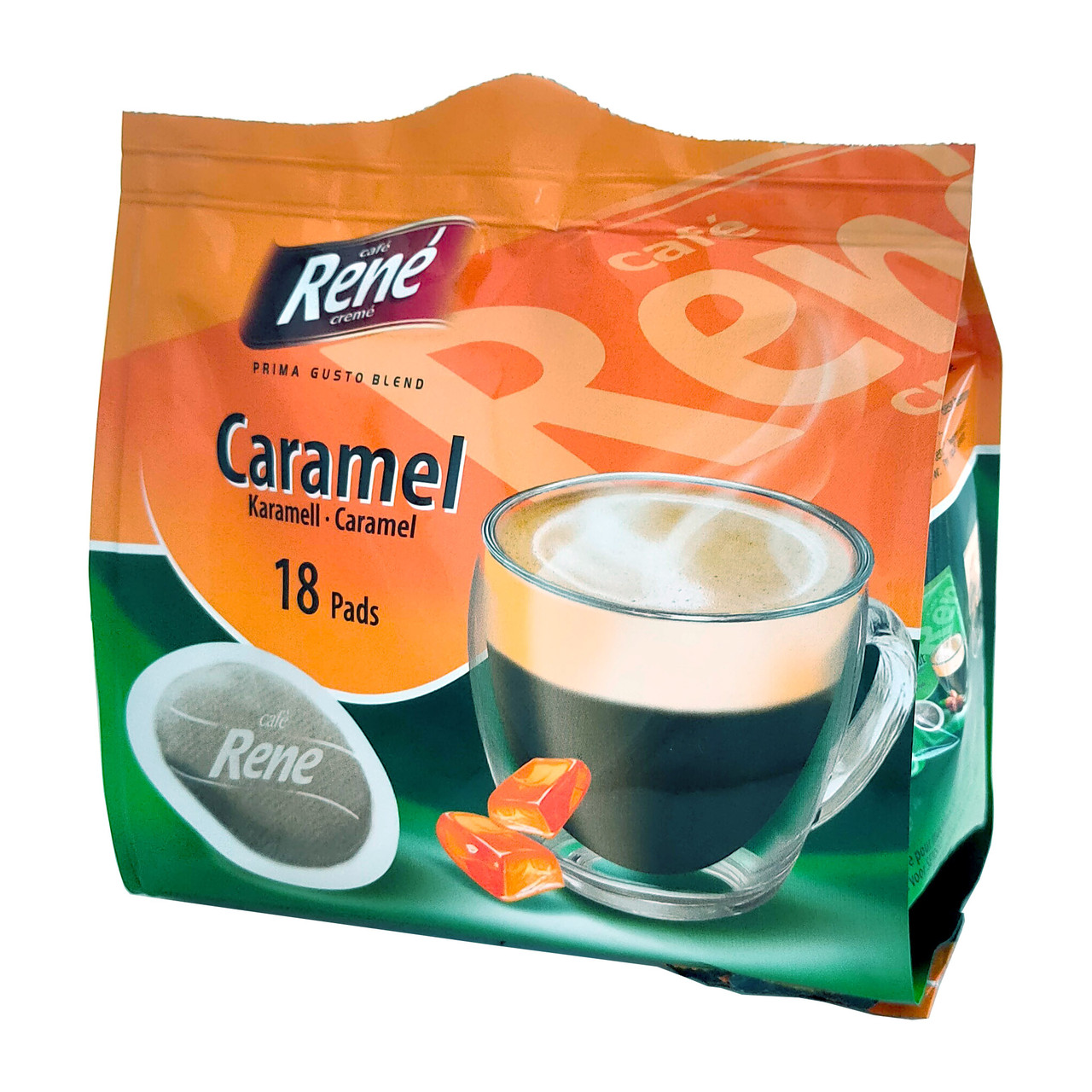 Rene Caramel 18 шт кава в чалдах для Philips Senseo