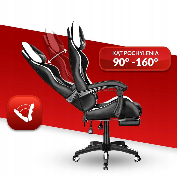 Игровое кресло Hell's Chair HC-1039 Белое - фото 4 - id-p1937328978
