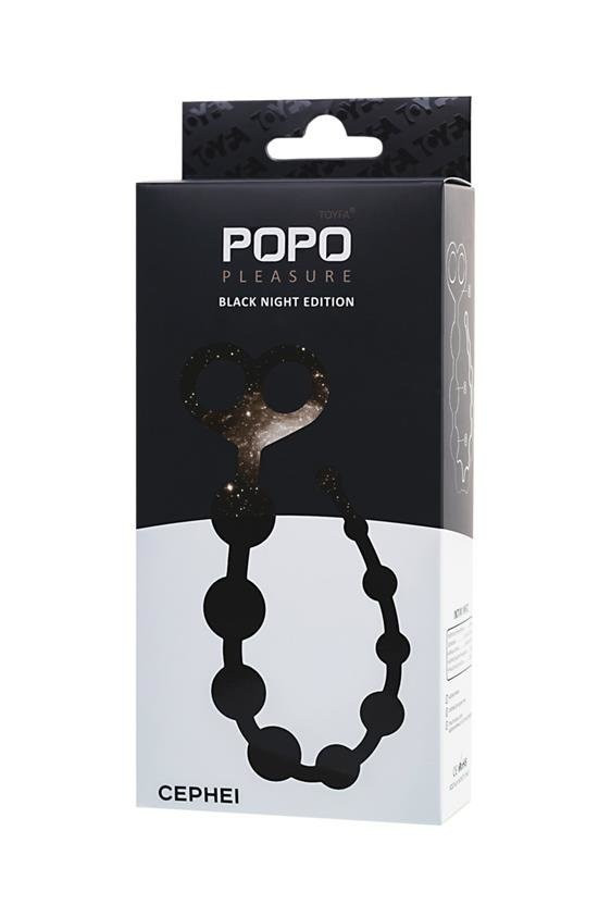 Анальні кулькиTOYFA POPO Pleasure Anal Beads Black, фото 1