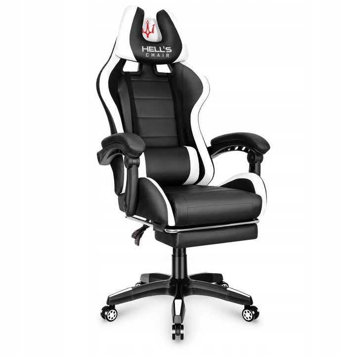 Игровое кресло Hell's Chair HC-1039 Белое - фото 1 - id-p1937328978
