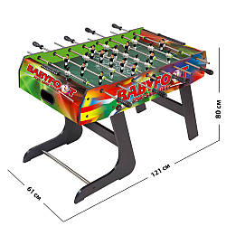 Настільна гра дерев'яний Футбол C1037B на штангах, на ніжках
