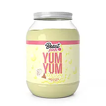 Cироватковий протеїн з L-карнітином GymBeam Yum Yum Whey 1000 г (caramel bisquit), фото 2