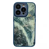 Glitter Marble Case iPhone 14 Pro Blue