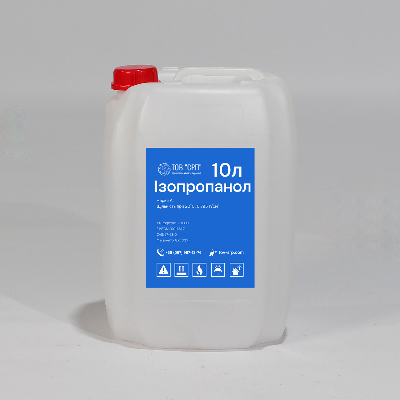 Изопропанол (ИПС), изопропиловый спирт марка А в канистрах 10л - фото 1 - id-p1525816402