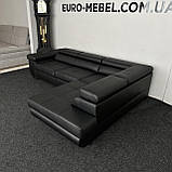 Новий розкладний диван чорного кольору, фото 5