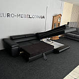 Новий розкладний диван чорного кольору, фото 7