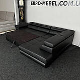 Новий розкладний диван чорного кольору, фото 4