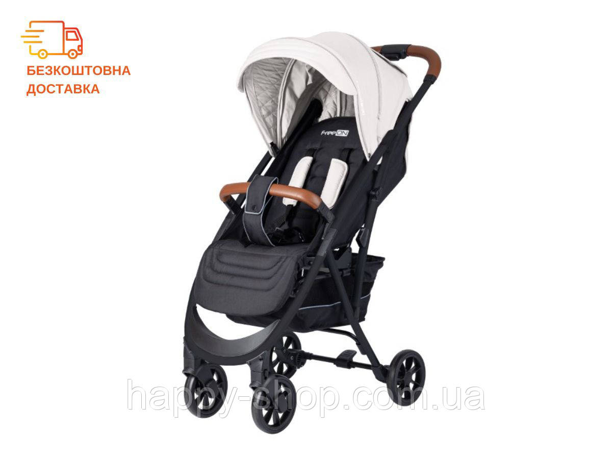 Коляска для дитини прогулянкова FreeON LUX Premium Light Grey-Black