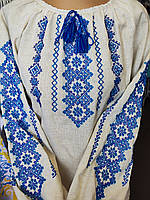 Вишиванка жіноча 50 розмір, льон, ручна вишивка