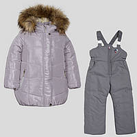 Комплект (куртка+полукомбинезон) Эволюшн (Goldy) 116 Серый-т.серый 24-ЗД-18