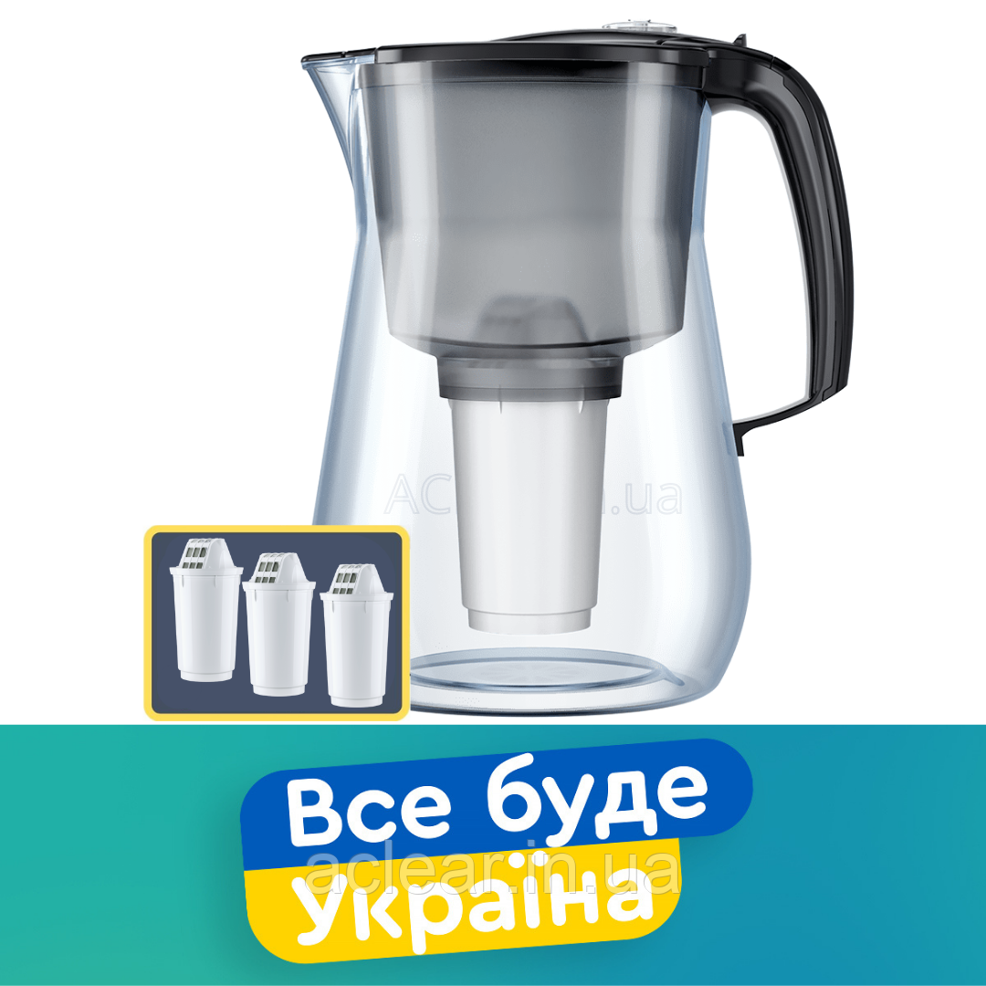 Фільтр-глечик Аквафор Прованс Чорний 4,2 л. з 3-ма змінним модулями А5Мг МАГНІЙ