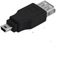 Переходник гнездо USB A - штекер mini USB 5pin