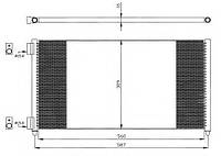 Радиатор кондиционера Fiat Doblo, Punto, 1,2-1,9, 99- 35496 NRF