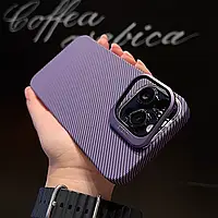 Camera Stand Carbon Case iPhone 14 Pro Max Deep Purple