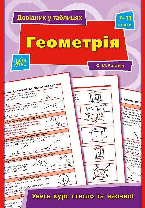 Довідник у таблицях — Геометрія. 7–11 класи