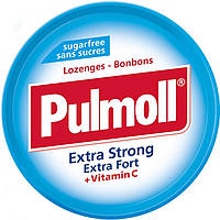 Леденцы Pulmoll Extra Strong + vit C без сахара, 45 г, 10 шт/ящ