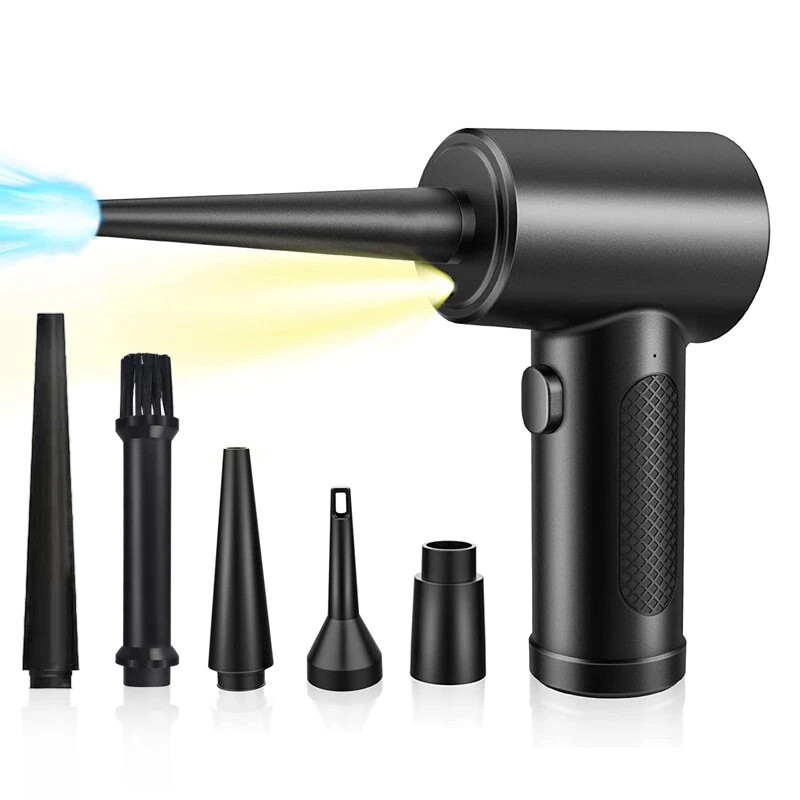 Акумуляторний ручний компресор Air Duster C4915 для продування Black, фото 1