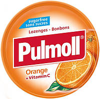 Леденцы Pulmoll Orange + vit C апельсин без сахара, 45 г, 10 шт/ящ