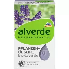 Мило з рослинним маслом Лаванди alverde, 100 g (Німеччина) alverde NATURKOSMETIK Seife Pflanzenöl Lavendel, 100 g