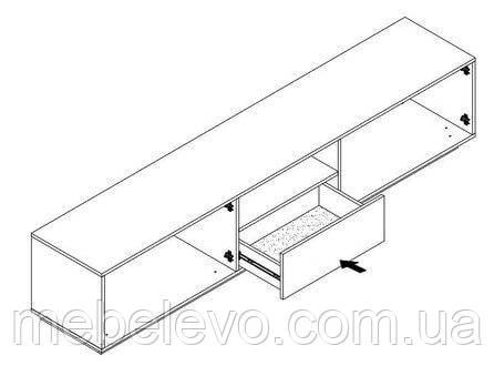 Тумба під телевізор Ліза 465х2200х430мм німфея альба Світ Меблів, фото 2