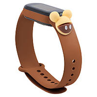 Ремешок Cartoon Strap для Xiaomi Mi Band 5 6 Brown Mickey GR, код: 6717714