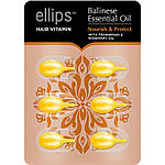 Вітаміни для волосся Ellips "Живлення та захист Балі" Balinese Essential Oil Nourish & Protect, 6 капсул, фото 3