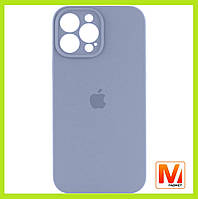 Чехол силиконовый Silicone Full Case Camera Protect Apple iPhone 13 Pro Sierra Blue (серо-голубой)